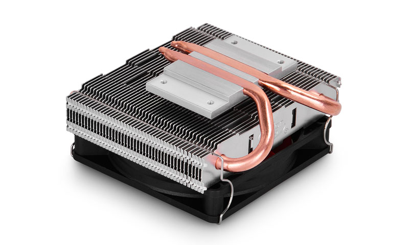 DEEPCOOL Cooler "HTPC-200", Socket 775/1150/1151 & FM2/FM1/AM3+, up to 100W, 80х80х15mm, 600~2500rpm, 17.8~26.2 dBA, 23CFM, 4 pin, PWM, 47mm ultra-thin design compatible with HTPC Case &ITX MB, Hydro Bearing, 2 heatpipes direct contact photo 2