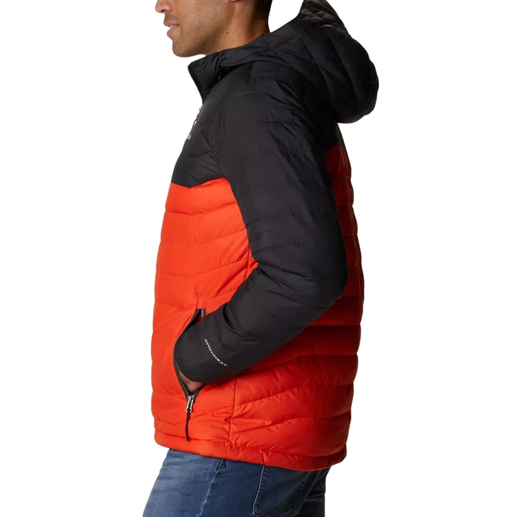 Geacă pt Barbati Columbia Powder Lite Hooded Jacket S Rosu photo 3