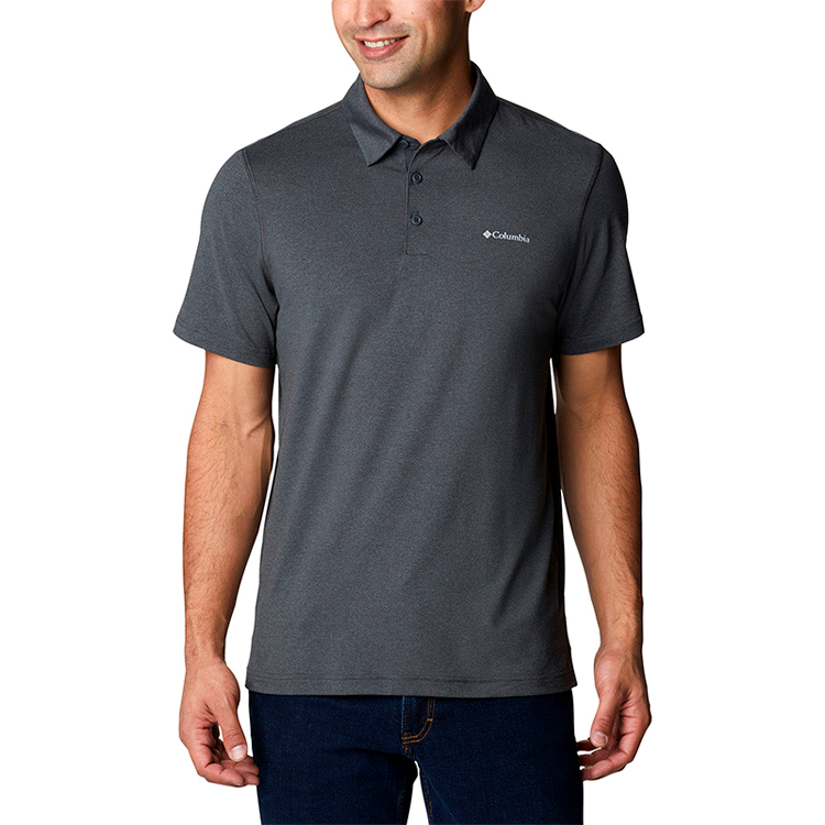  Polo pt bărbați Columbia Tech Trail Polo S Gri  photo 2