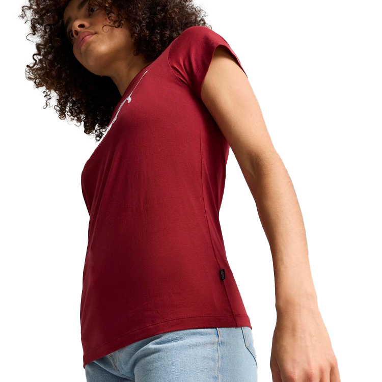 Tricou Puma ESS Logo Tee XS Bordo Femei photo 4
