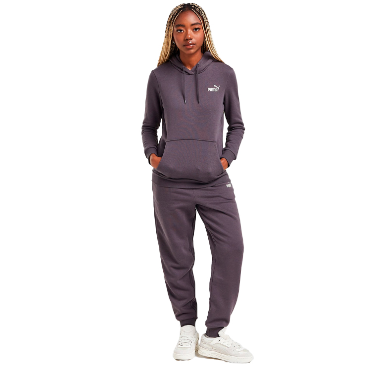 Hanorac Puma ESS+ Embroidery Hoodie FL S Gri Femei photo 3