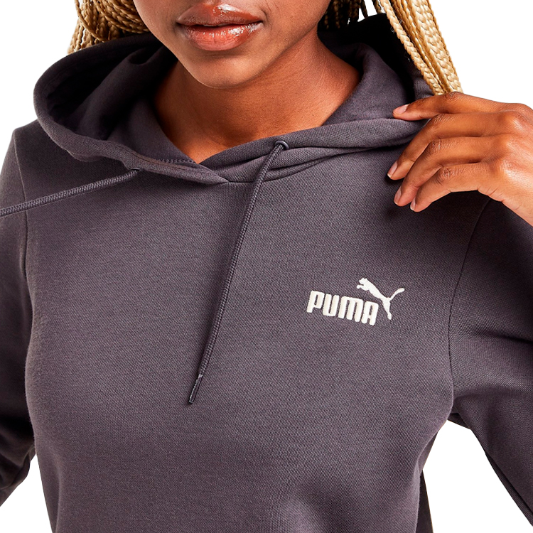 Hanorac Puma ESS+ Embroidery Hoodie FL S Gri Femei photo 4