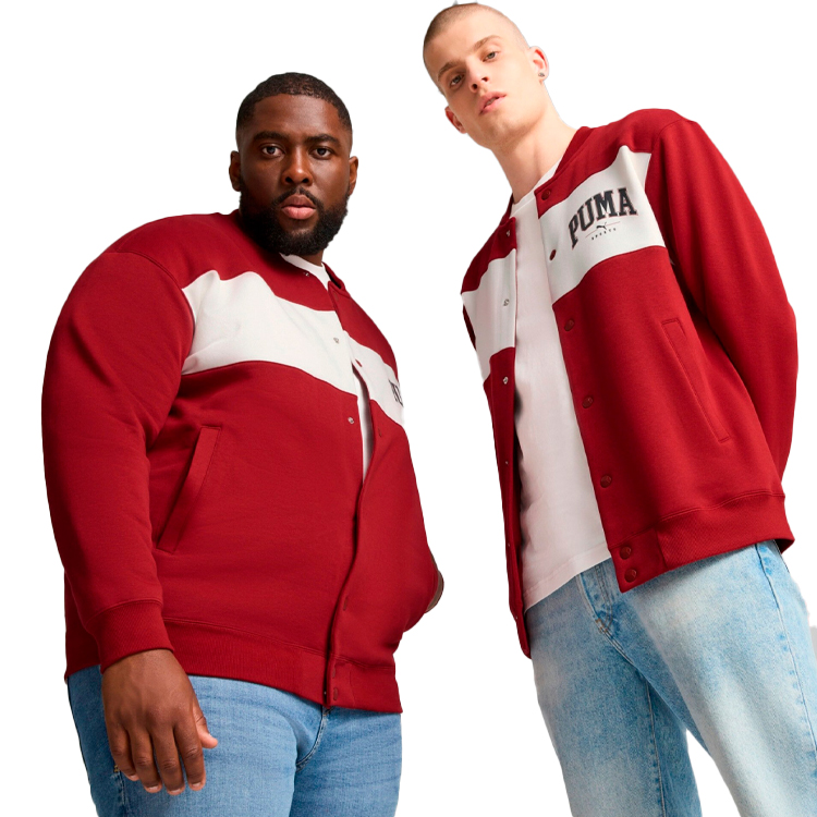 Hanorac pt bărbați Puma SQUAD Bomber Jacket FL S Bordo photo 3