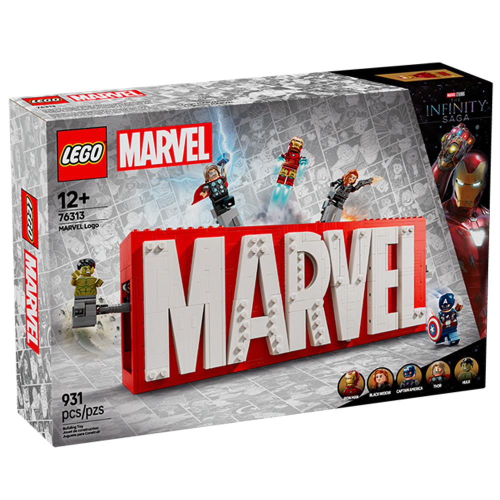 Constructor Lego Marvel MARVEL Logo & Minifigures 76313 de la 12+ ani photo 1
