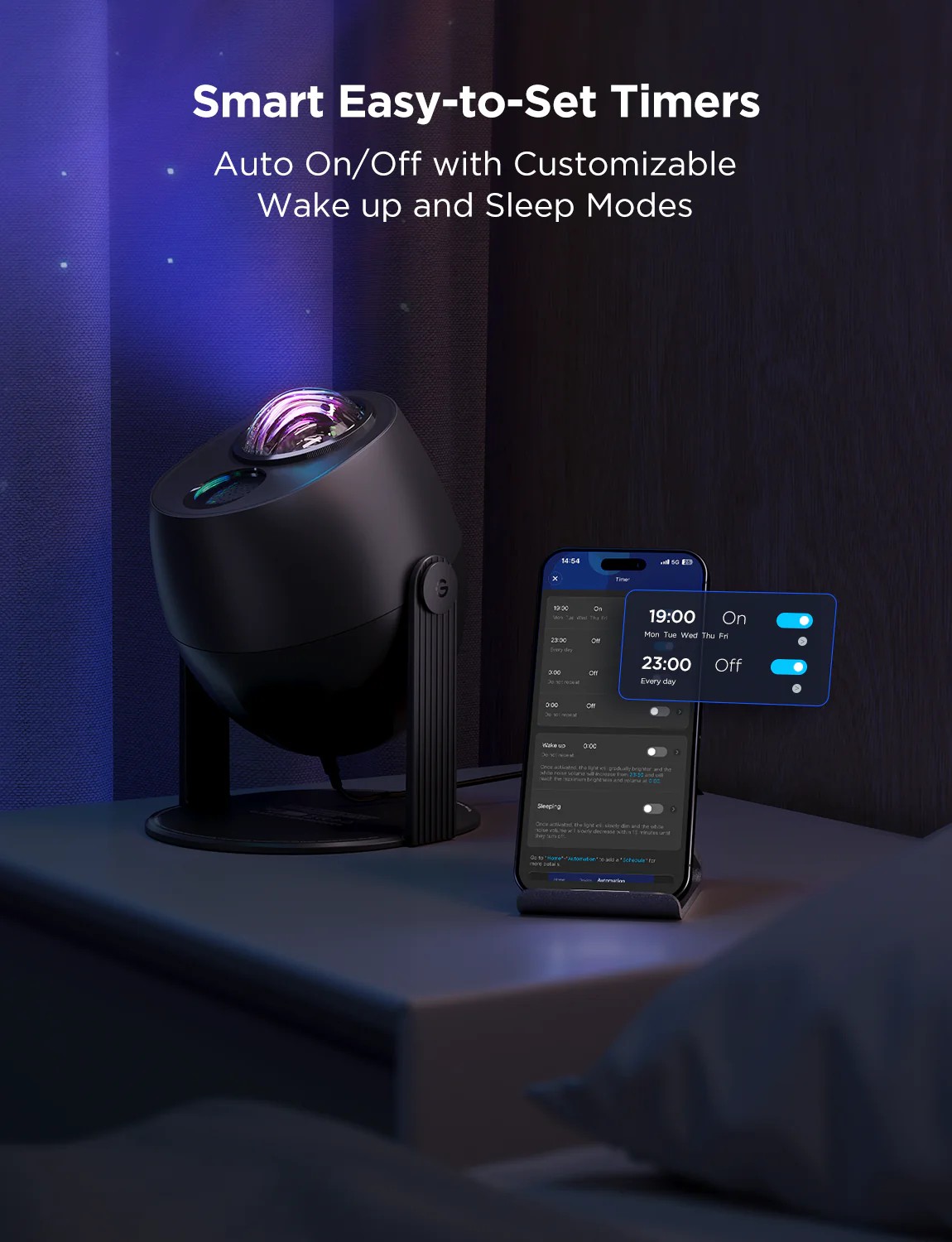 Световой проектор GOVEE Star Light Projector, 18 White Noise Options photo 4