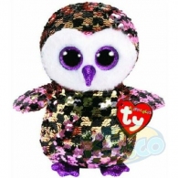 TY TY36785 Bb Flippables Checks - Pink-Black Owl 24cm thumbnav 1