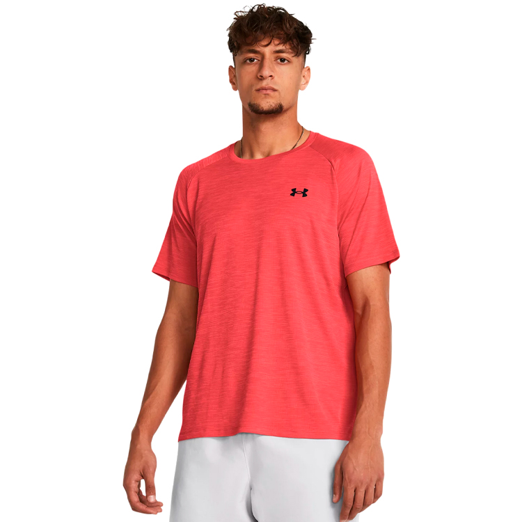 Tricou bărbătesc Under Armour UA Tech Textured SS L Rosu photo 2