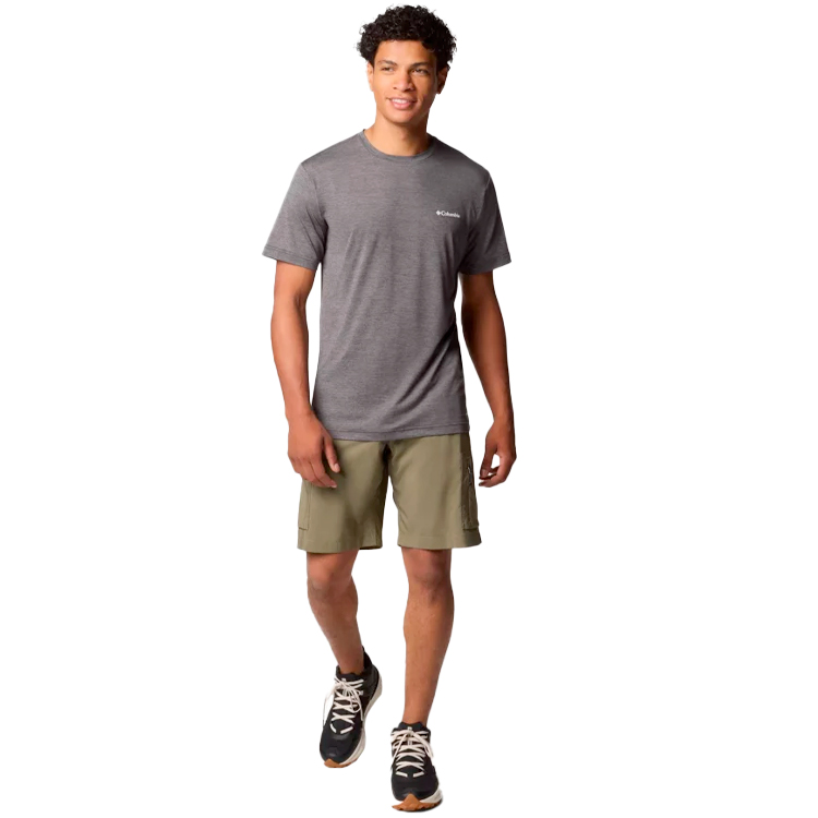 Tricou bărbătesc Columbia Kwick Hike Back Graphic SS Tee S Negru photo 2