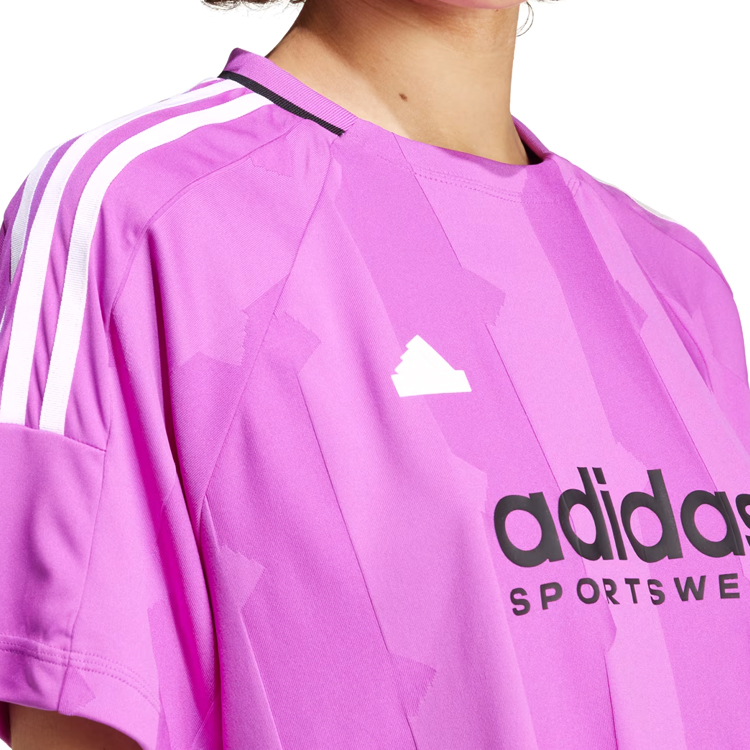 Tricou Adidas W TIRO Q3 BOYFT XXS Liliac Femei photo 5