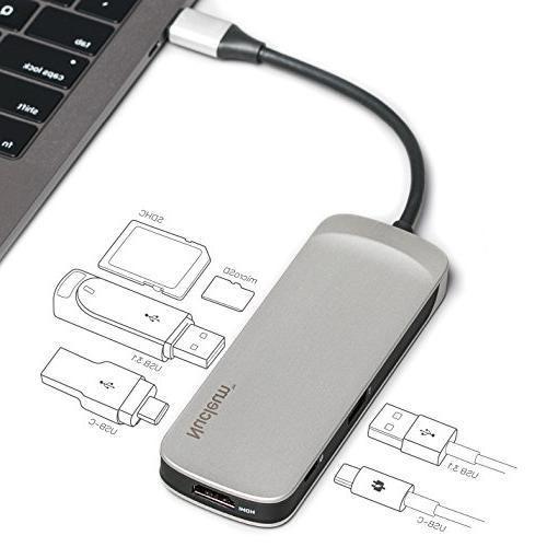 Adaptor Multiport Kingston Nucleum (C-HUBC1-SR-EN)/ USB-C/ 2xUSB-A 3.2/ 2xUSB-C 3.2/ HDMI/ SD/ microSD photo 3