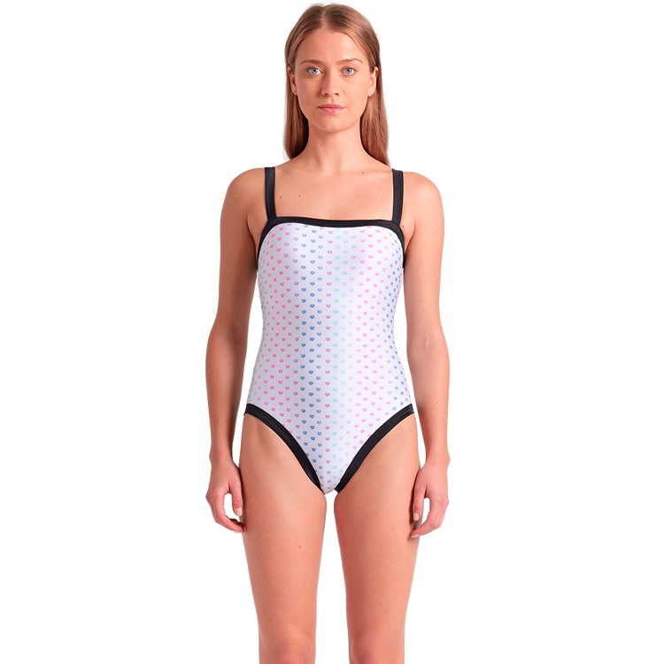 Купальник Arena RAINBOW MONOGRAM BIKINI TRIANG S Белый/Черный Женский photo 1