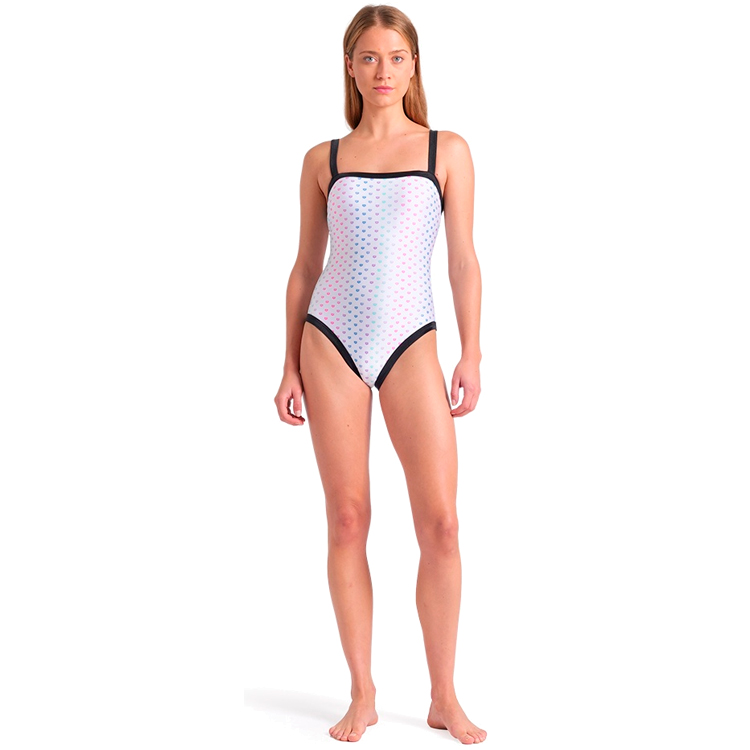 Купальник Arena RAINBOW MONOGRAM BIKINI TRIANG S Белый/Черный Женский photo 2