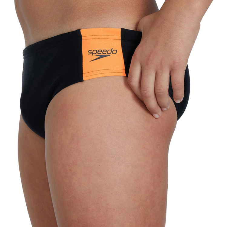 Плавки Speedo BOOM LOGO SPL 5CM BRF JM / Мужской / Marimea 5-6 / Черный/Оранжевый photo 5
