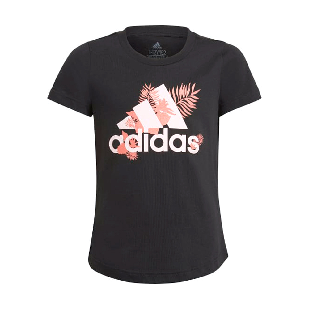 Футболка Adidas TROPICAL BOS G / Женский / 116 / Черный photo 1