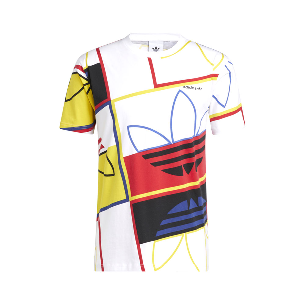 Tricou bărbătesc Adidas AOP LOGO PLAY T S Alb photo 1