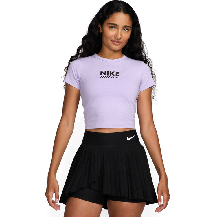 Футболка Nike W NSW TEE BBY GLS L Сиреневый Женский photo 3
