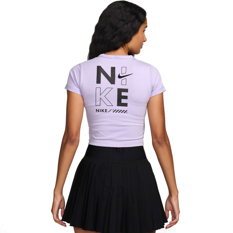 Футболка Nike W NSW TEE BBY GLS L Сиреневый Женский photo 4