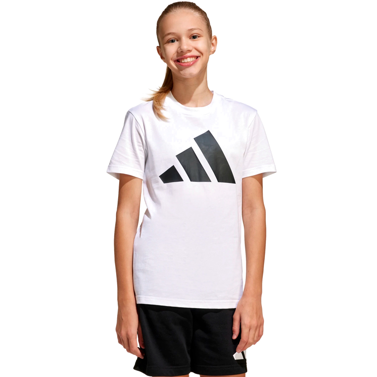 Costum tricou si sorti Adidas J BL T-SET / Unisex / 128 / Alb photo 3