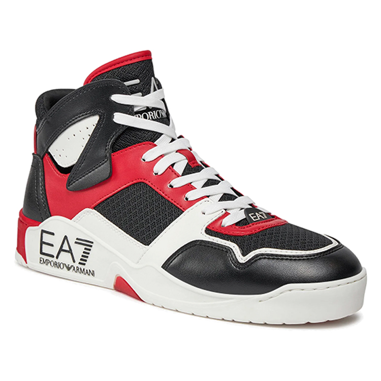 Кроссовки EA7 EMPORIO ARMANI BASKED MID / Мужской / 40 / Черный/Красный photo 3