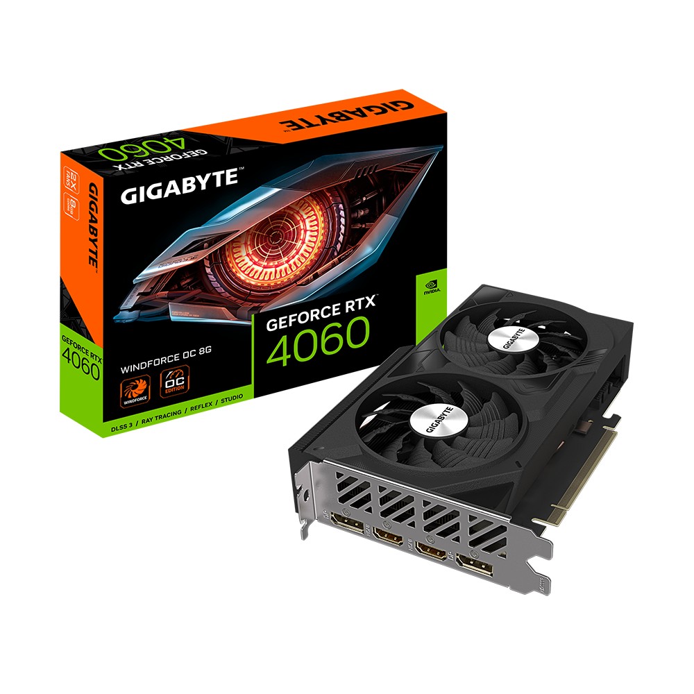 Placa video Gigabyte GeForce RTX 4060 WINDFORCE OC 8G / 8GB / GDDR6 / 128bit photo 1