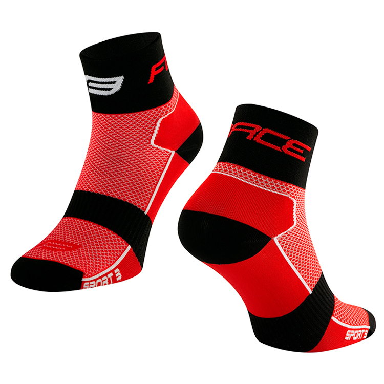 Sosete Unisex Force SPORT 3 36-41 Negru-rosu photo 3