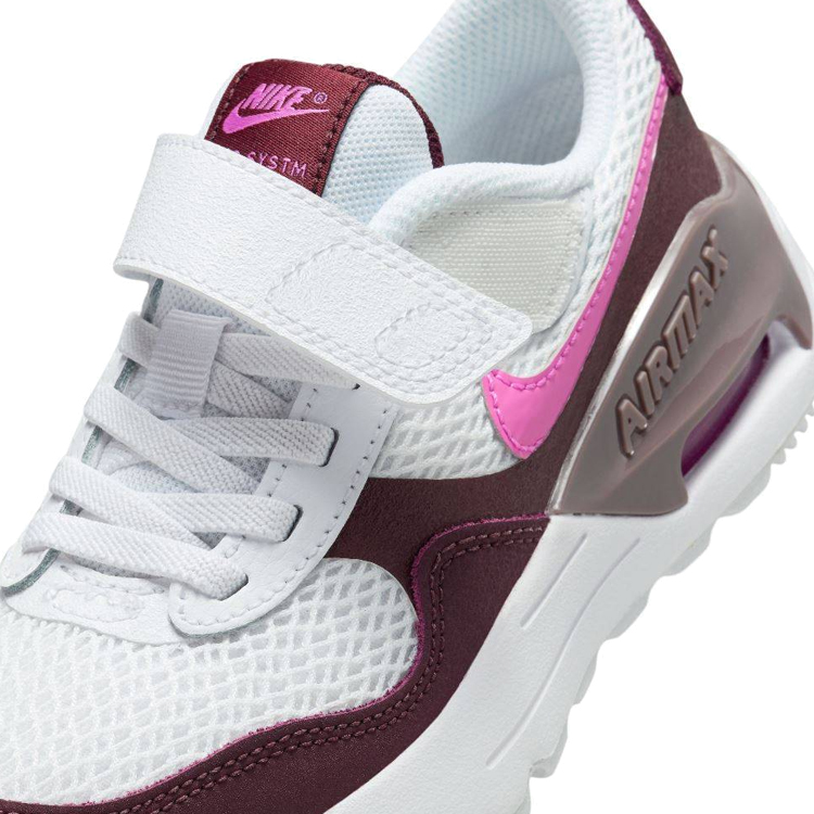 Кроссовки Nike AIR MAX SYSTM (PS) / Мужской / 32 / Белый/Бордовый photo 4