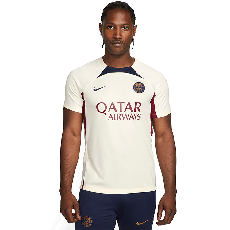 Tricou bărbătesc Nike PSG M NK DF STRK SS TOP K L Alb-Albastru photo 3