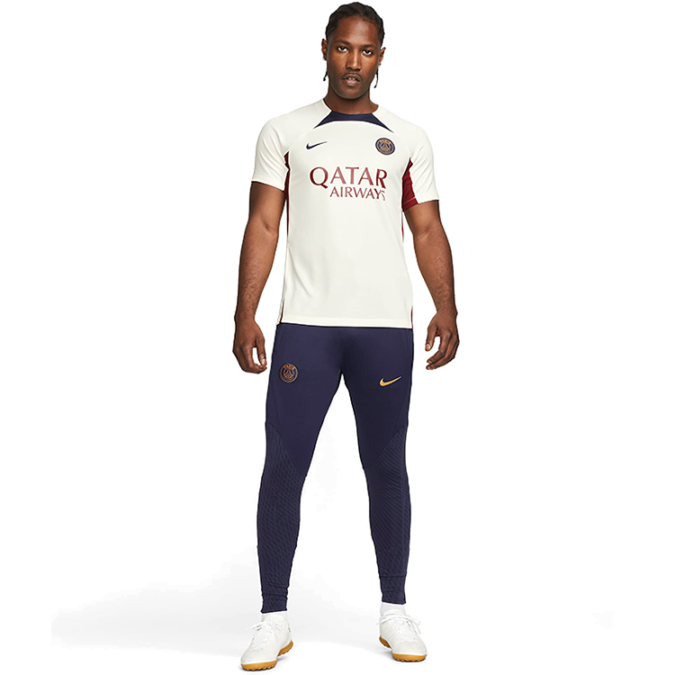 Tricou bărbătesc Nike PSG M NK DF STRK SS TOP K L Alb-Albastru photo 4