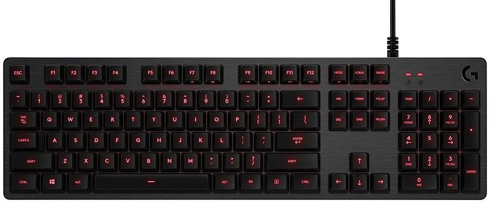 Logitech Mechanical Gaming Keyboard G413 Carbon, Backlighting RED LED, Romer G, USB photo 1