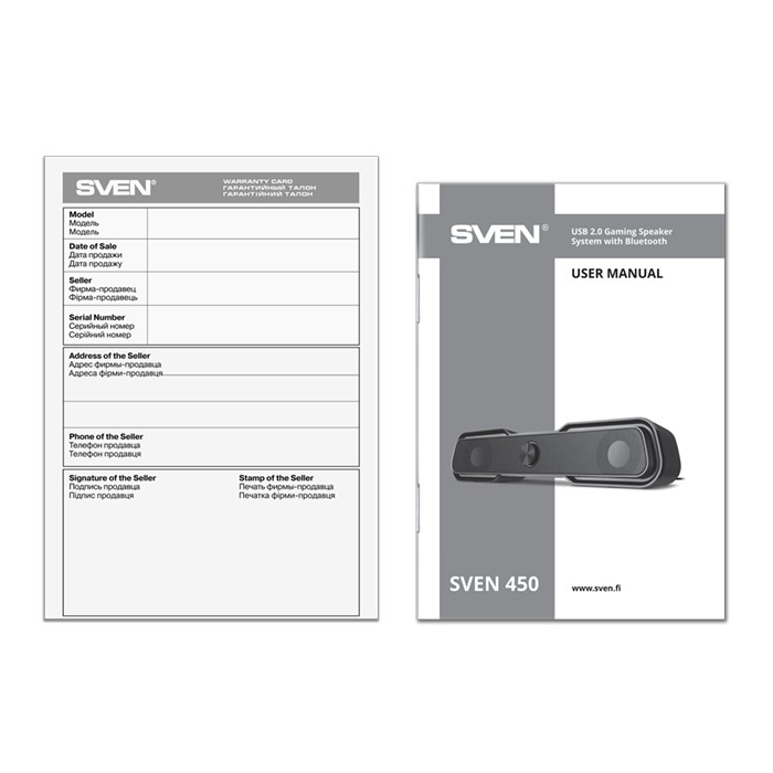 Boxe SVEN 450 / 10W / Bluetooth / USB power / RGB / Black photo 5
