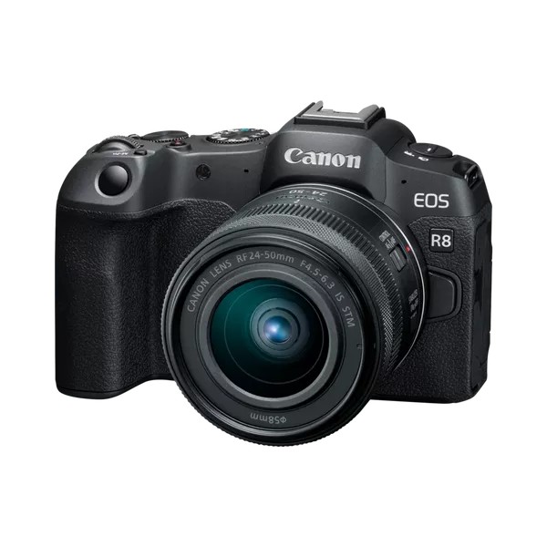 Aparat foto mirrorless CANON EOS R8 + RF 24-50 f/4.5-6.3 IS STM  (5803C016) Black photo 2