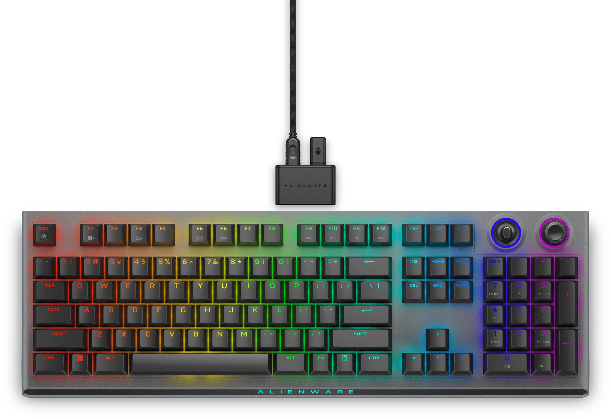 Tastatura Gaming Wireless tri-mode Dell Alienware AW920K / CHERRY MX Red/ Dark Side of the Moon photo 1