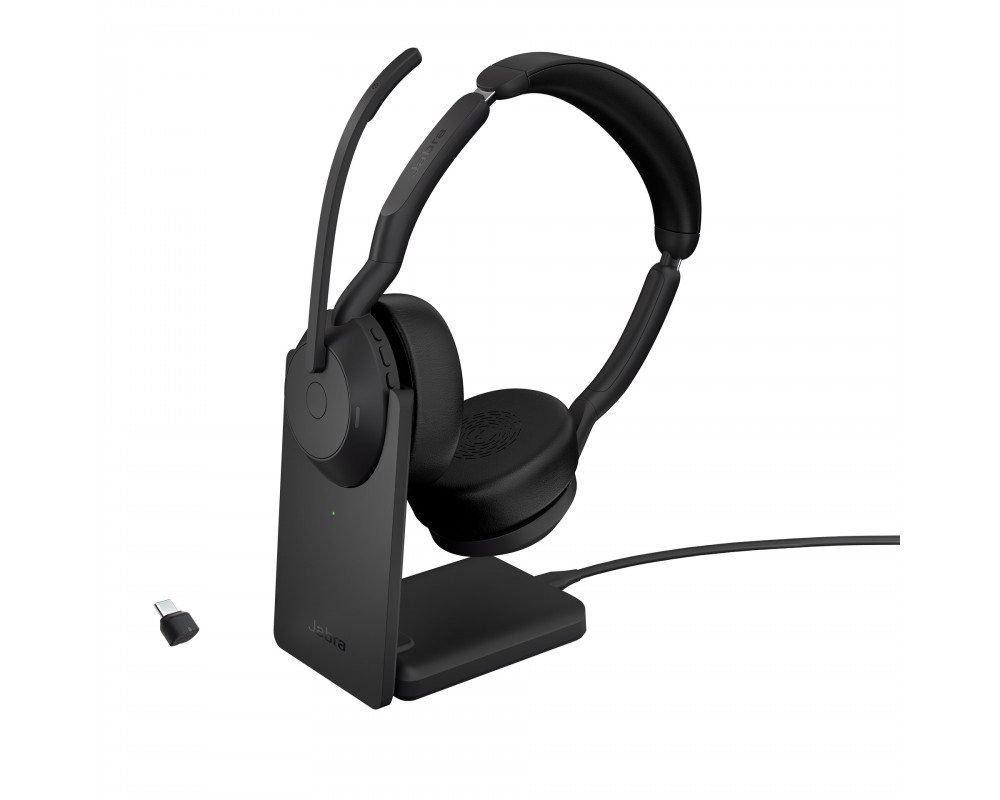 Casti Jabra Evolve2 55/ Bluetoth 5.2 / ANC / Black photo 1