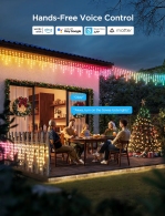 Luminite sub forma de turturi de exterior GOVEE RGBIC Icicle Ligths 10M thumbnav 4