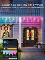 Luminite sub forma de turturi de exterior GOVEE RGBIC Icicle Ligths 10M thumbnav 5