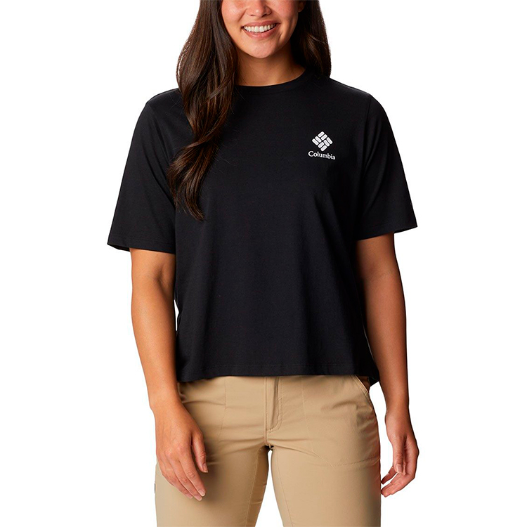 Tricou Columbia North Cascades Relaxed Tee XS Negru Femei photo 2