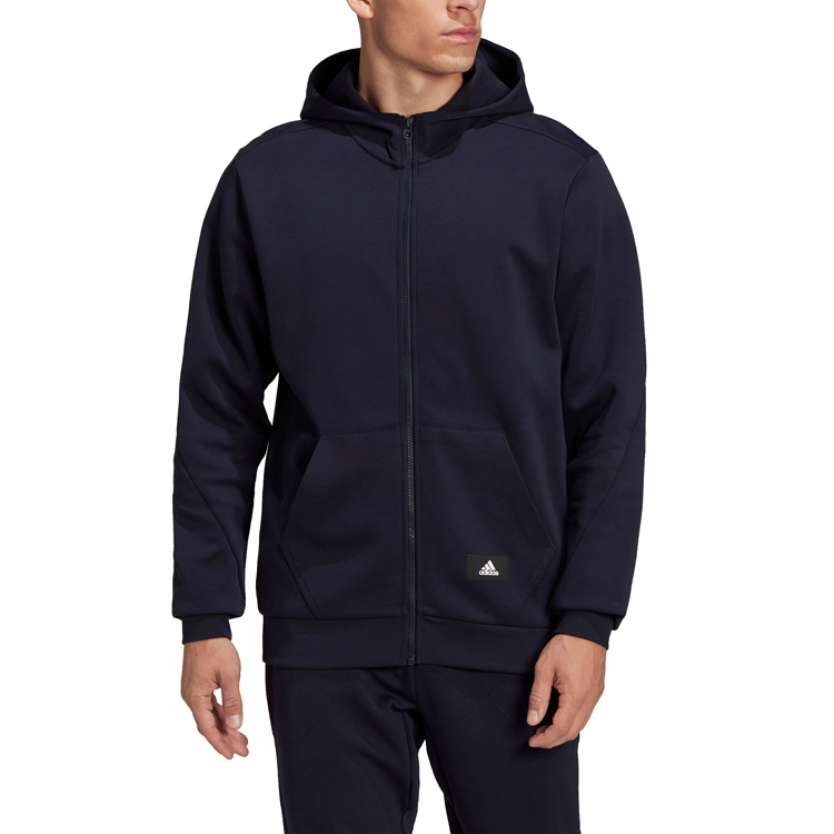 Hanorac pt bărbați Adidas M FI DBLKNT FZ  S Albastru photo 2