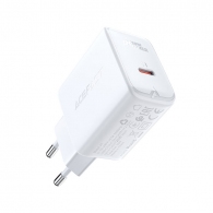USB Charger  ACEFAST A1, Single port, USB-C, PD3.0 20W, Total output: 20W, QC3.0, White thumbnav 1
