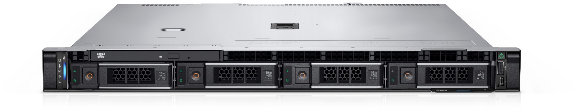 Dell PowerEdge R250 1U Rack, Intel Xeon E-2314 (2.8GHz, 8M, 4C/4T, 65W), 1x16GB UDIMM DDR4 RAM, 2TB HDD SATA,  (Chassis 4x3.5” Hot-Plug HDD), iDRAC9 Basic, On-Board LOM Broadcom 5720 Dual Port 1Gb, TPM 2.0 V3, Single Hot-Plug 700W PSU Titanium, 1U/2U Stat photo 3