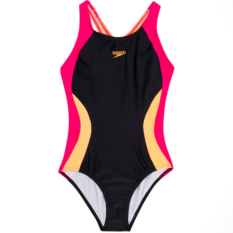 Купальник Speedo COL BLOCK SIBK JF          / Женский / 11-12 / Черный/Розовый photo 1
