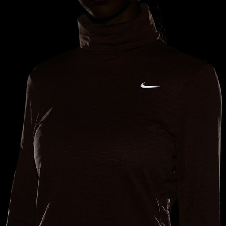 Hanorac Nike W NK SWIFT ELEMNT TF TTLNK / Femei / L / Maro photo 5