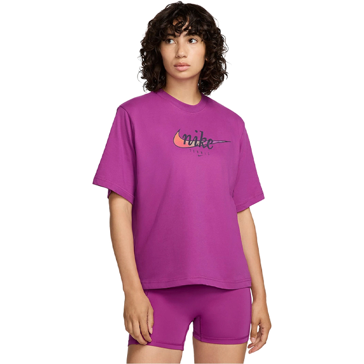 Tricou Nike W NK DF SLAM SS TEE M Violet Femei photo 3