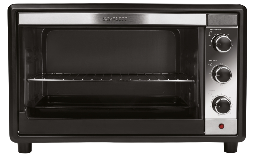 Электрическая печь Scarlett SC-EO93O18, 35 л, 1600 Вт, Черный photo Электрическая печь Scarlett SC-EO93O18, 35 л, 1600 Вт, Черный photo