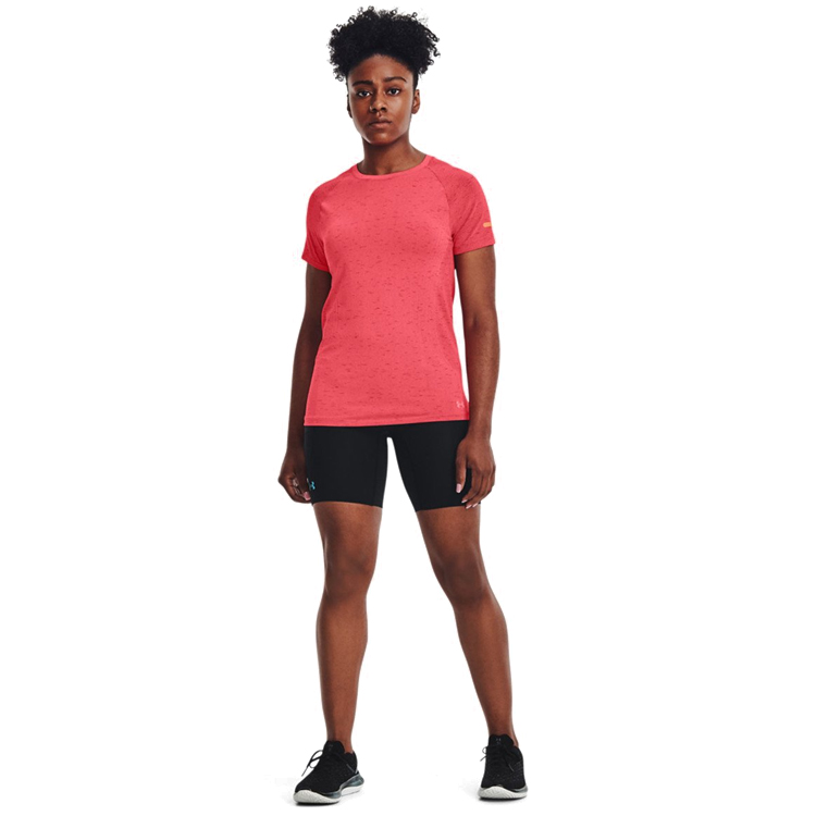 Tricou Under Armour UA Seamless Run SS / Femei / XS / Rosu photo 5
