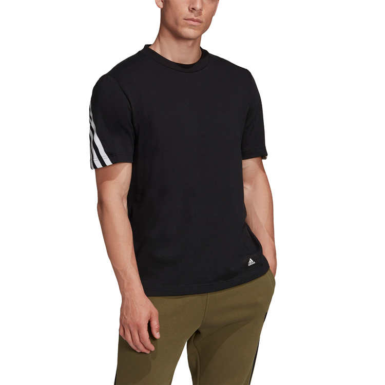 Tricou bărbătesc Adidas M FI 3S Tee S Negru photo 3