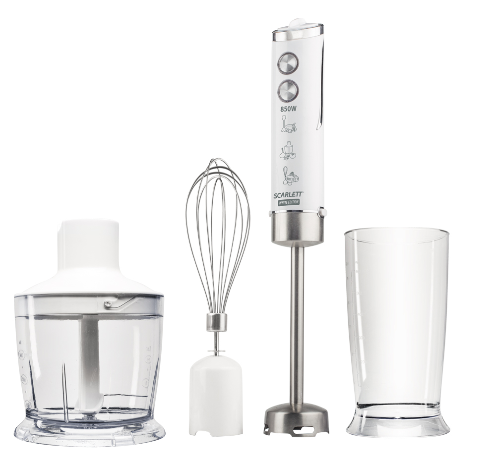 Blender Scarlett SCHB42F19, 600 ml, 850 W, 5 trepte viteza, Alb photo 1 Blender Scarlett SCHB42F19, 600 ml, 850 W, 5 trepte viteza, Alb photo 1