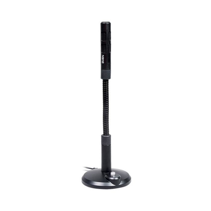SVEN MK-490, Microphone, Desktop, On/off switch button, Flexible stand for rotation at any angle, Black photo 1