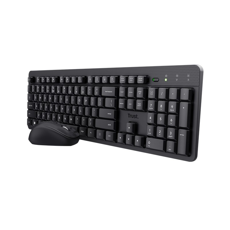 Tastatura si mouse WirelessTrust ODY II / Black photo 2