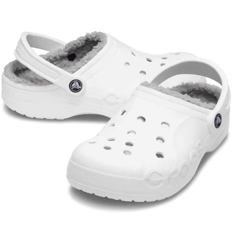 Slapi Crocs Baya Lined pt Femei / 36-37 / Alb photo 5