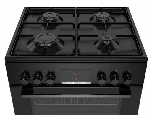 Газовая плита Bosch HXN390D61L / 4 конфорок / 60 см / Черный photo 3